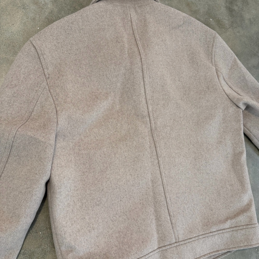 Express Tan Wool-Blend Trucker Jacket - Picture 10 of 12